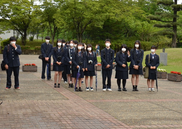 土門拳記念館前